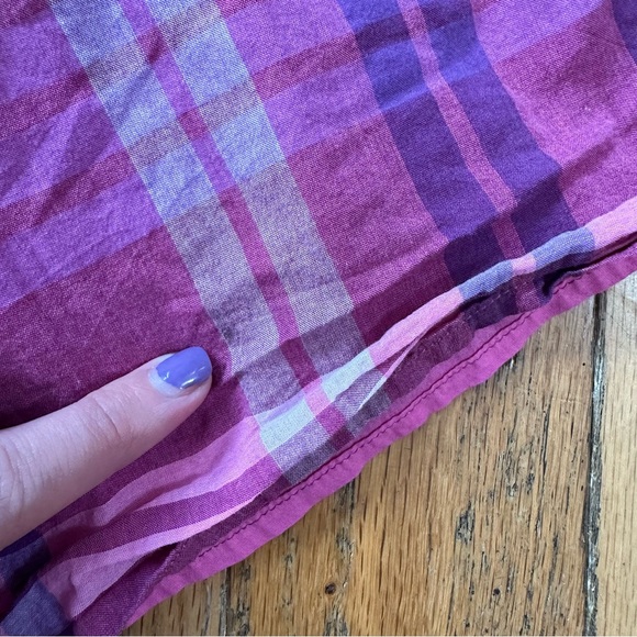 J Crew Crewcuts Puff Sleeve Dress in Plaid Size 7 - Picture 6 of 7